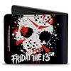 Wallet Bifold PU Friday the 13th Jason Mask 5 Splatter