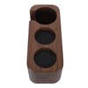 Coffee Tamper Holder 3 Holes Walnut Wood Prevent Slip Stable
