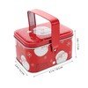 LABRIMP Holiday Decorative Tin Cookie Tins Lids Christmas Treat Magnetic