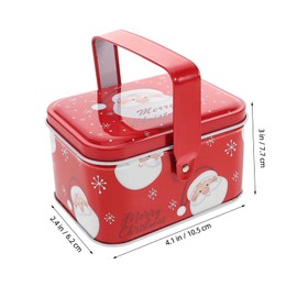 LABRIMP Holiday Decorative Tin Cookie Tins Lids Christmas Treat Magnetic Mini Candy Boxes