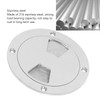 Stainless Steel Boat Deck Round Plate Durable Marine Inspection Hatch
