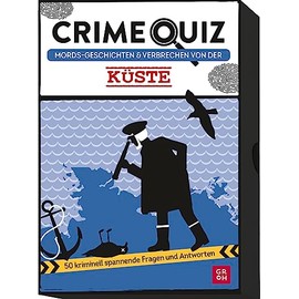 Crime Quiz - Mord's Stories and Crime from the Coast: 50 Criminally Exciting Questions and Answers | Guessing Game with 50 Quiz Cards in Sturdy Box