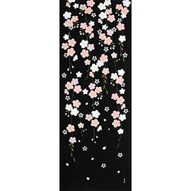 Tenugui (Japanese Cherry Blossom) with Hanging Branches