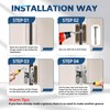 JAXYOOM Hidden Door Hinge 0.63 * 2.76Inch – 4Pcs Invisible