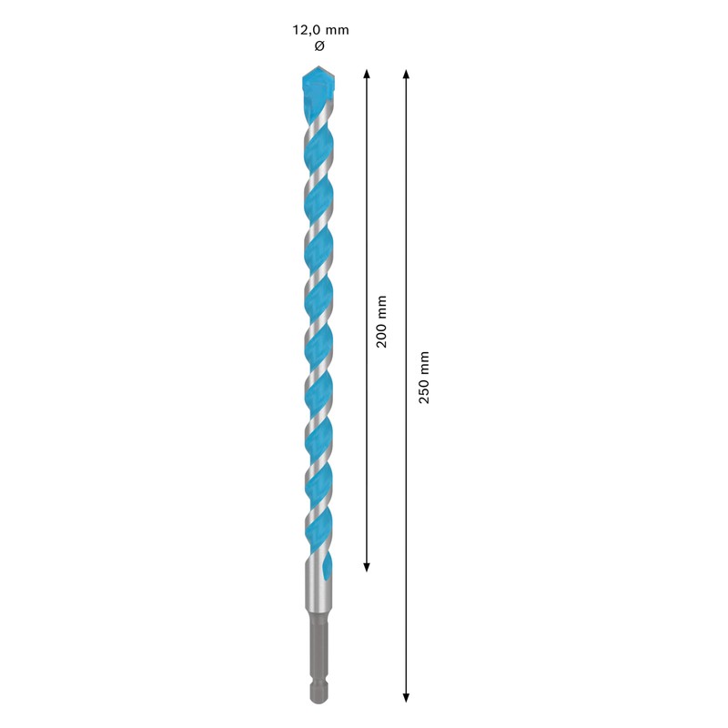 Bosch 1x EXPERT HEX-9 MultiConstruction Drill Bit (for Concrete, Soft