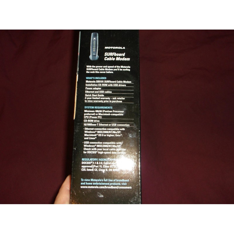 Motorola SEALED Motorola SURFboard SB5101U Cable Modem With AC Adapter