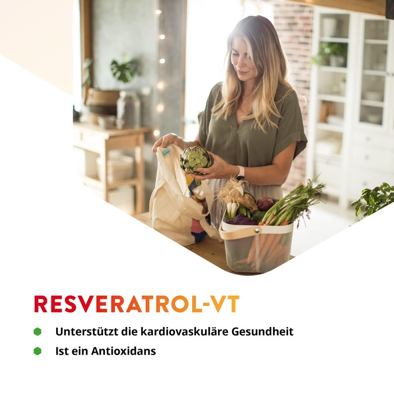 Vitals - Resveratrol VT 60 Capsules, Exceptionally Pure Resveratrol. High