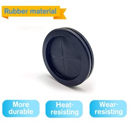 ECUDIS 2-1/8" ID 2-1/2" Drill Hole Rubber Grommets Firewall Hole Plugs Wire Protection(Round, 8 Pcs)