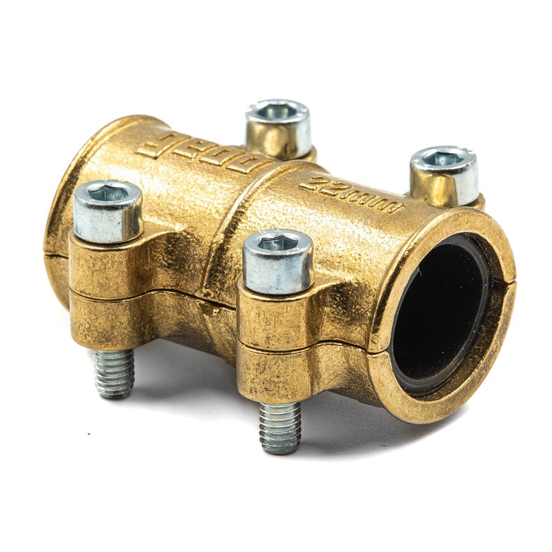 Gebo Pipe Clamp Brass EPDM Seal 15 mm