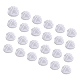 C&AHOME 24pcs Wire Cube Plastic Connectors for Cube Storage Modular Closet Organizer and Metal Grid Shelving Unit White