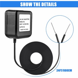 CJP-Geek 26ft 24v AC Adapter Replacement for RHD240030 Ecobee Nest Honeywell Smart Wifi Thermostat Doorbells