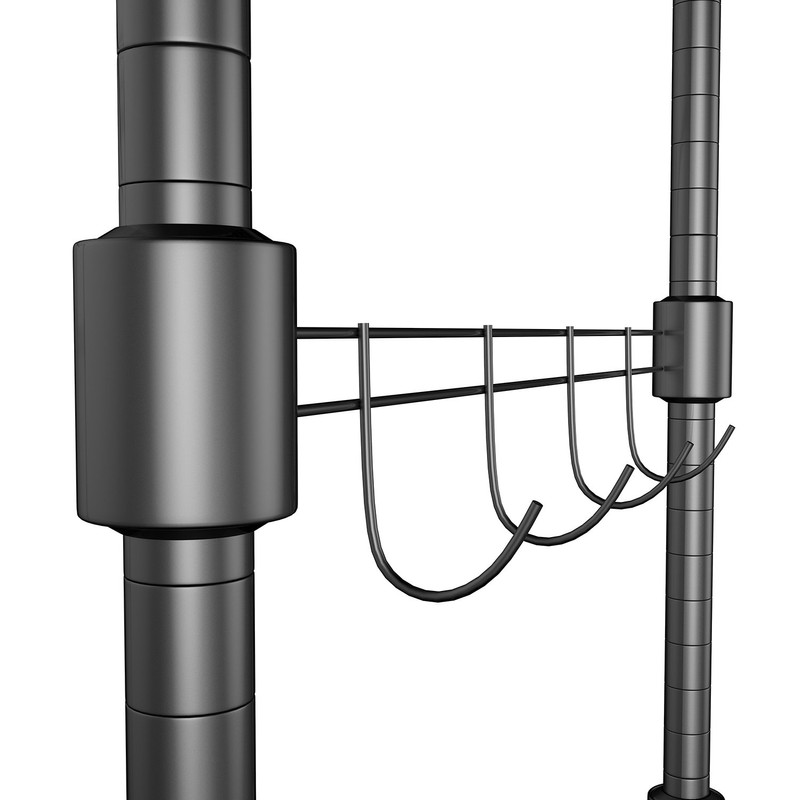 Oliote Rod Garment Rack 3 Tier Metal Wire Shelving Hang