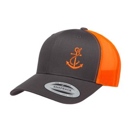 Love Sketches Silhouette Country Hats for Men & Women | Embroidered Anchor with Rope | Mesh Trucker Hats for Men & Women