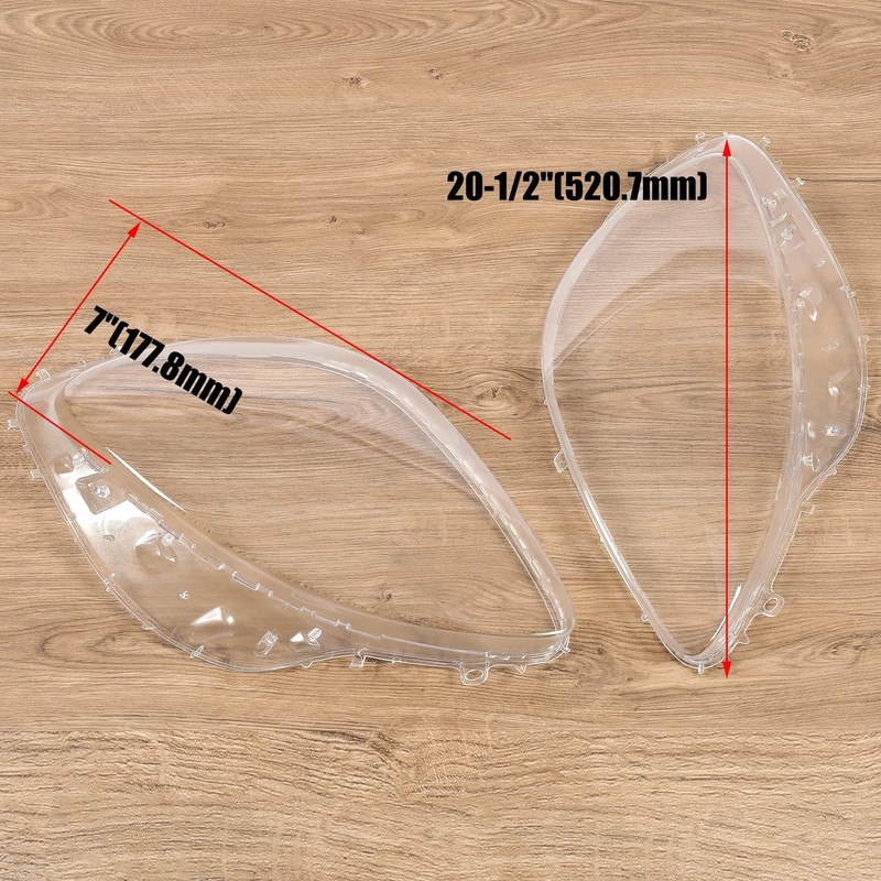 Kojem Clear Headlight Lens Cover Compatible with 2005-2013 Corvette C6