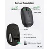 acer Computer Mouse Wireless, 2.4G Slim USB Wireless Mice with