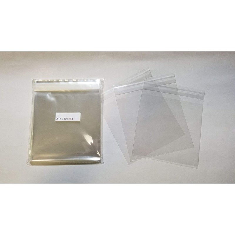 UNIQUEPACKING 100 Pcs 6 7/16 X 6 1/4 Clear Resealable