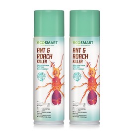 EcoSmart Natural, Plant-Based Ant and Roach Killer with Peppermint and Rosemary Oil, 14 Ounce Aerosol Spray Can (Pack of 2)