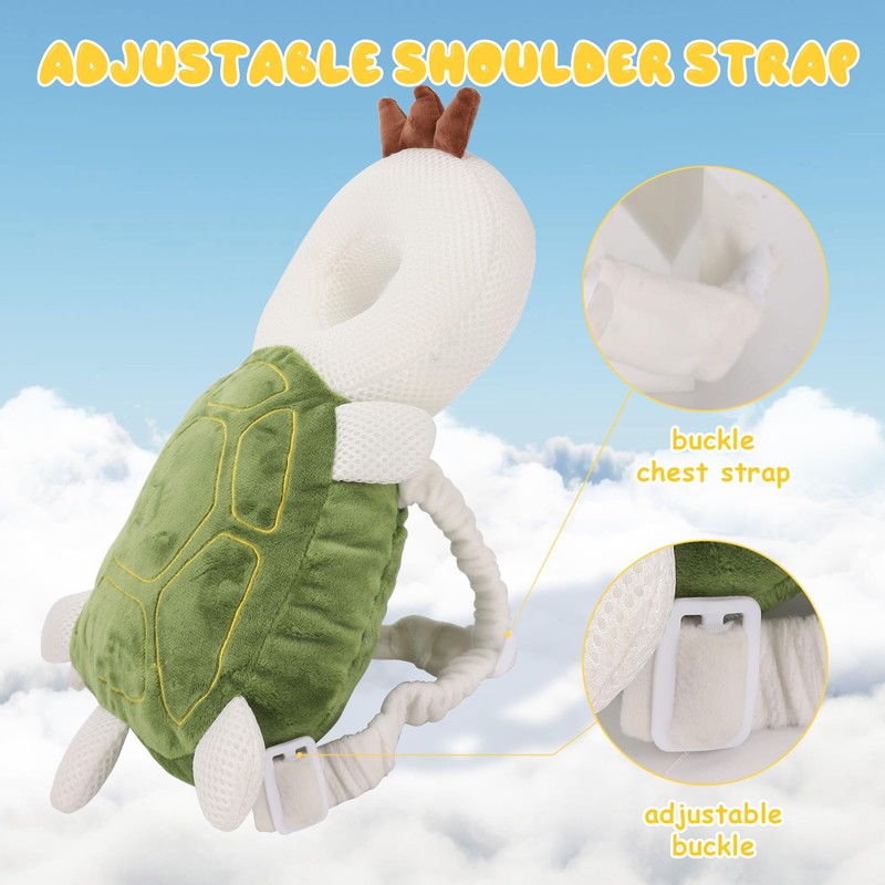 Baby Head Protection Backpack - Soft & Comfortable, Cute Cartoon