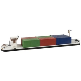 FALLER 131013 H0 Ship Model River Freighter with Containers