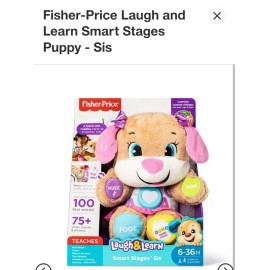 Fisher-Price Laugh & Learn Smart Stages Sis with 75+ Songs & Sounds Plush Doll
