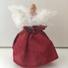Premier CHRISTMAS ANGEL TREE TOPPER - Red Dress Tartan Shawl