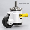 4 Pack Heavy Duty Retractable Leveling Casters, 2200 lb Capacity,