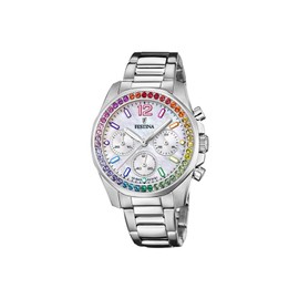 Festina Damen Analog Quarz Uhr mit Edelstahl Armband F20606/2