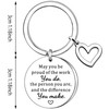 AMZQ Coworker Employee Appreciation Gifts Keyring for Men Women Leaving