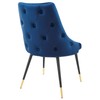 Modway Adorn Tufted Performance Velvet Dining Side Chair, Navy