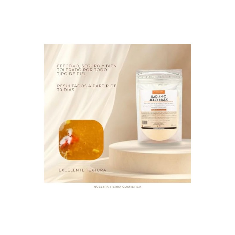 Radian-C Mascarilla Hidro-Plastica con Vitamina C estable Ilumina y unifica
