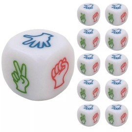 10 Pack ROCK PAPER SCISSORS Shoot Dice Liar's Bar Rochambeau Game SHIPS FROM USA