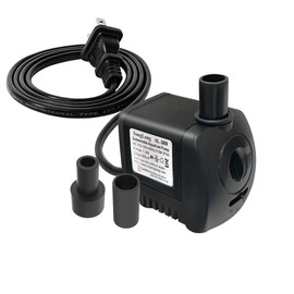 SongLong Submersible Pump 130GPH Ultra Quiet 4ft High Lift for Fountains, Hydroponics, Ponds, Aquariums & More…