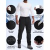 Men's Snow Ski Waterproof Fleece Lined Pants Winter Insulated Outdoor
