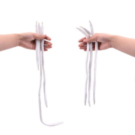 MOMOMAGE Three Rope Magic Tricks Funny Ropes Magic Props for Magicians Close up Magic Illusion Stage Magic Rope Illusion Gimmick Easy to Do Magic Shows (White)