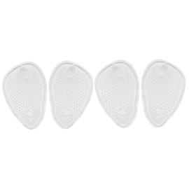 LALAFINA 8pairs Transparent Gel Inserts for High Heels Breathable Forefoot Cushions Comfortable Half Insoles Non- Shoe Pads for Everyday Use