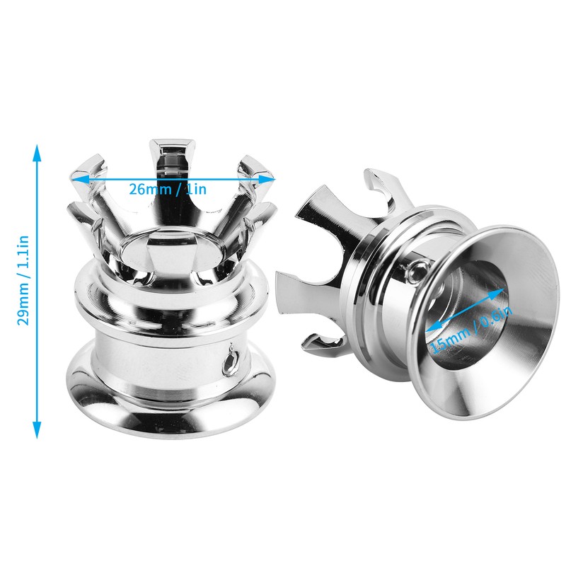 4pcs Engine Screw Cap Covers Crown Styling Fit for XL883/Big
