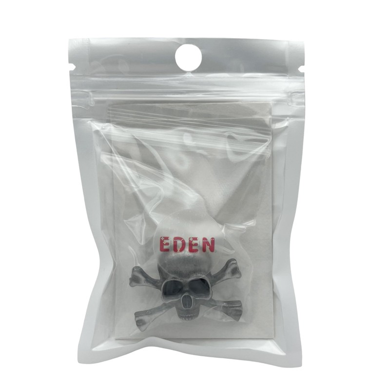 EDEN Skull Skull Skeleton Pin Badge
