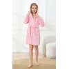 Umeyda Boys Girls Hooded Bathrobe Soft Towel Robe Kids Terry
