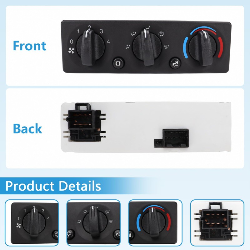 Q21-6119 HVAC A/C Heater Climate Control Module Panel Switch Compatible