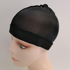 Silky Bonnet for Men, Wave Cap Satin Silk Hair Bonnet for Sleep, Elastic, Soft and Breathable Cap (AU, Alpha, One Size, Black)