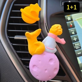 The Little Prince Air Vent Air Freshener Car Plaster Air Freshener The Little Prince (The Prince and the Planet) )/black cherry 2ea