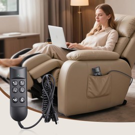 6 Buttons Recliner Chair Electric Remote Control, Lift Chair Manual Hand Controller for Lifting Chair Electric Sofa (Black)