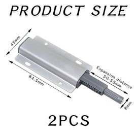 2 Pieces Magnetic Door Pushers with Magnets, Cabinet Door Bouncers, Wardrobe Bouncers, Push-Type Cabinet Door Magnets