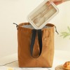 Stylish Insulated Lunch Bag, Portable and Convenient, Drawstring Type, Thermal