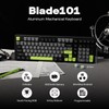 MechLands Blade101 Wireless Aluminum Gaming Keyboard, BT5.0/2.4GHz/USB-C Hot Swappable Custom
