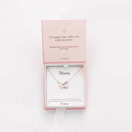 "Latido de Amor – Regalo en Plata y Oro Rosa para Mamá"