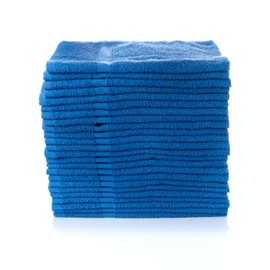 Simpli-Magic Cotton Hand Towels, 12 Pack, 16” x 27”, Blue