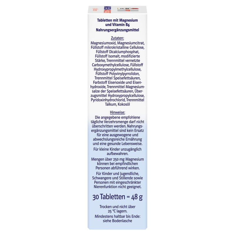 Doppelherz System Magnesium 400 Depot – Magnesium as a Contribution