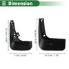 Motoforti Mud Flaps Splash Guards Mud Guards for Kia K4(Saloon)