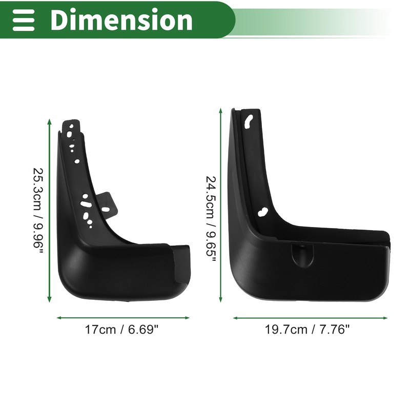 Motoforti Mud Flaps Splash Guards Mud Guards for Kia K4(Saloon)